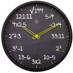 Nextime Zegar ścienny (czarny) Maths