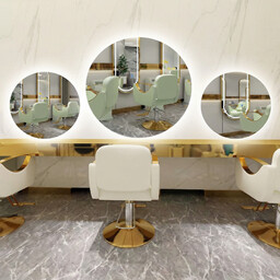 Konsola Konsoleta Fryzjerska Barberska Lustro 60x60 LED PRO