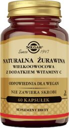 Solgar Naturalna Żurawina Wielkoowocowa z dodatkiem witaminy C,