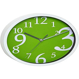 TFA Zielony elektroniczny zegar ścienny 200 mm