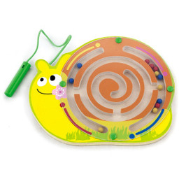 Viga Labirynt Magnetyczny Drewniana gra Śimak