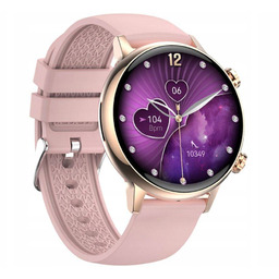 Smartwatch Rubicon RNCF09 Różowy Damski Rozmowy Puls Tętno