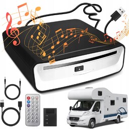 Odtwarzacz CD Samochodowy Usb Slot-in Kompaktowy Przenośny