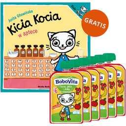 Zestaw BoboVita Kicia Kocia Mus w tubce, jabłko,