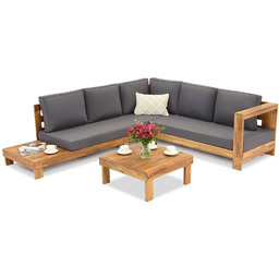 Narożnik ogrodowy z drewna akacjowego Manama Garden Point