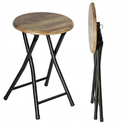 Taboret składany drewniane trwałe Siedzisko Wenko