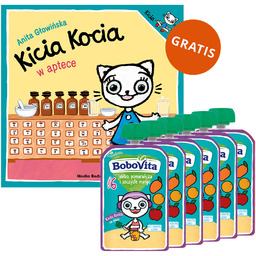 Zestaw BoboVita Kicia Kocia Mus w tubce, jabłko,