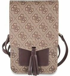 Torba GUESS 4G Uptown Wallet na smartfona Brązowy