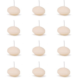 DONAU HOME zestaw pływających świeczek/kremowe / 12 sztuk