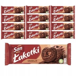 San Łakotki Herbatniki kakaowe 168 g x 12