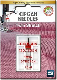 ORGAN NEEDLES # 75/4,0 Twin Stretch x 1