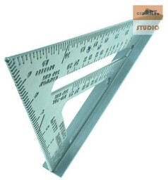 KĄTOWNIK STOLARSKI ALUMINIOWY PRZYMIAR 185 mm 7''