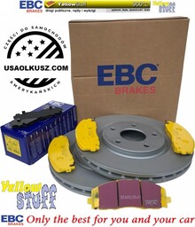Przednie klocki YellowStuff + tarcze hamulcowe 330mm EBC