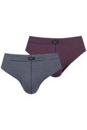Slipy męskie bawełniane (2 pack) w cienkie paski