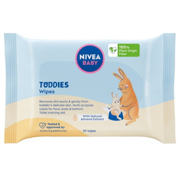NIVEA Baby Chusteczki nawilżane biodegradowalne Toddies 57 szt.