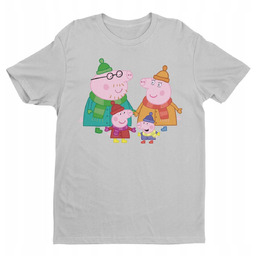 Koszulka Dziecięca-Świnka Peppa-Mix Kolory- 110 Xs