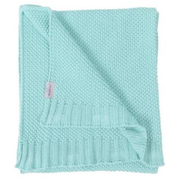 BabyMatex Kocyk TULLY z bawełny, miętowy (75x100cm)