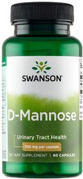 Swanson D-Mannose, D-mannoza, 60 kapsułek