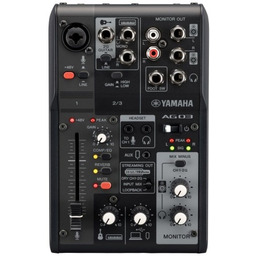 Yamaha AG03 MK2 czarny - 3-kanałowy mikser