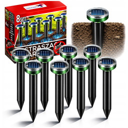 8X Silny Odstraszacz Na Krety Nornice Myszy Kuny