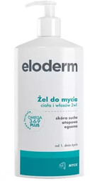 Eloderm Żel do mycia ciała i włosów 2