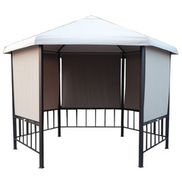 Pawilon 6-kątny z roletami