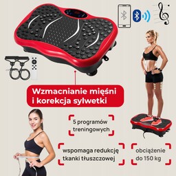 Platforma Wibracyjna 3D Z Masażem I Bluetooth