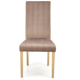 Krzesło do jadalni tapicerowane brązowe Diego 3