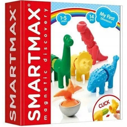 Pierwsze klocki magnetyczne SmartMax Dinozaury 14 elementów Iuvi