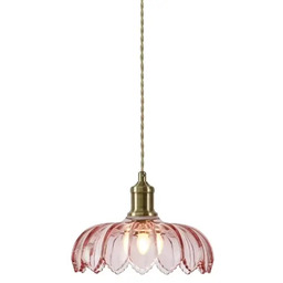 Markslojd Wisząca lampa KURAGE różowa 109178 1xE27 retro