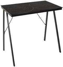 Elior Czarne szklane biurko loft - Artbo
