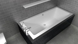 Riho Lugo wanna prostokątna 170x75cm nóżki+syfon B132001005/207093/495121 ##