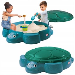 Little Tikes Turkusowa Piaskownica Ogrodowa Z Pokrywą Żółw