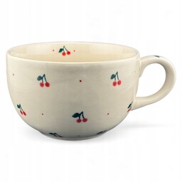Filiżanka duża, kubek 450 ml Wiśnie wisienki dek.