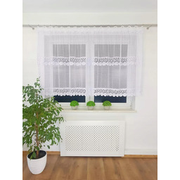 Krótka Firana Z Siateczki Bez Prasowania Gipiura