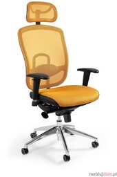 Fotel ergonomiczny VIP Unique Żółty