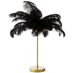 EUROFIRANY Lampka stołowa Feri 432984 Czarno-złoty