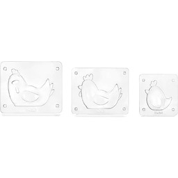 IBILI - Zestaw 3 Formy Wielkanocne Kurczak, PET,