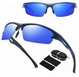 Stylion Sportowe okulary przeciwsłoneczne polaryzacyjne STL58 Granatowe