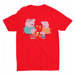 Koszulka Dziecięca-Świnka Peppa-Mix Kolory- 158 Xl