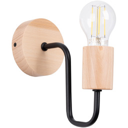 Timbo czarny - Sollux Lighting - lampa ścienna