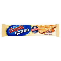 Grześki gofree Wafel przekładany kremem o smaku waniliowo-czekoladowym
