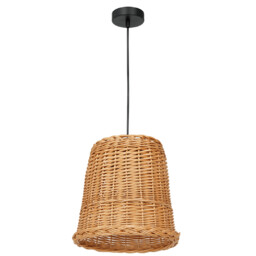 Milagro Wiklinowa lampa wisząca Vimini boho do jadalni