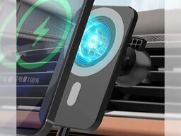 Uchwyt samochodowy z ładowarką Qi MagSafe Alogy