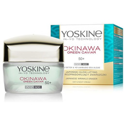 YOSKINE_Okinawa Green Caviar 50+ japoński glow-lifting krem rozprasowujący