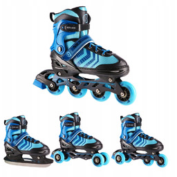 Łyżworolki dziecięce Nils 4 w 1 regulowany rozmiar