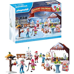 PLAYMOBIL Christmas 71472 Kalendarz adwentowy: Jarmark Bożonarodzeniowy, 24