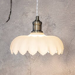 Markslöjd Lampa wisząca szklana Kurage, możliwość ściemniania, biały