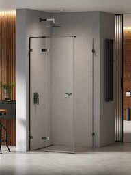 Czarna kabina prysznicowa 100x80 lewa EXK-6158 Eventa Black