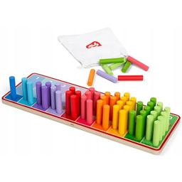 Tęczowe Kocki do nauki liczenia dla Dzieci kolorowe